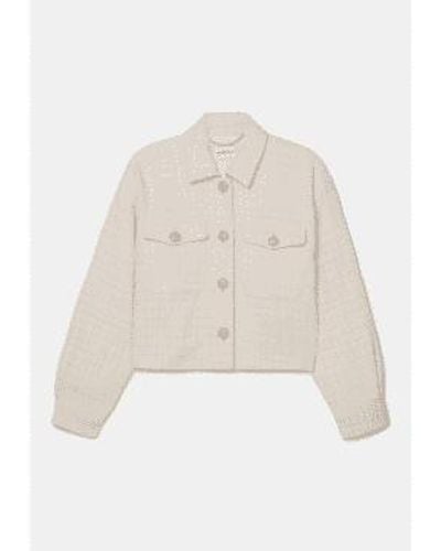 Marella Taille la veste en laine sotta: 12, col: blanc