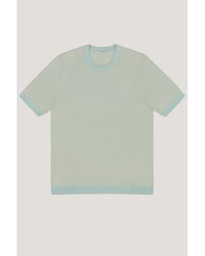 Circolo 1901 T-shirt à 2 tons en tricot fantaisie à Nassau Punto Pallino CN4417 - Vert
