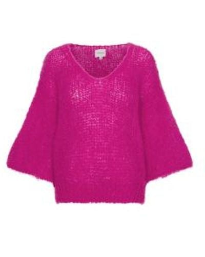 American Dreams Miranda Sweater In Pink - Rosa