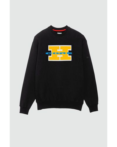 Homecore Big H Patch Sweat Black Yellow - Noir