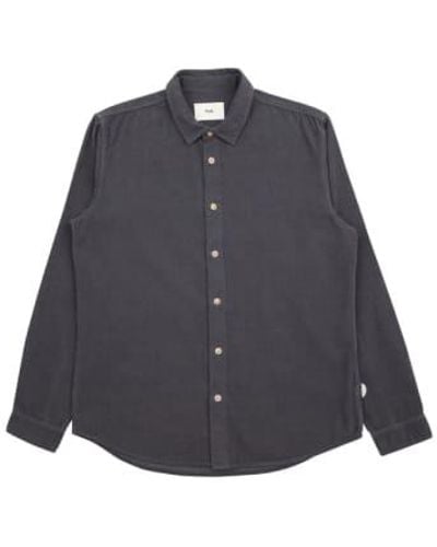 Folk Relaxed Babycord Shirt Charcoal 5 - Blue