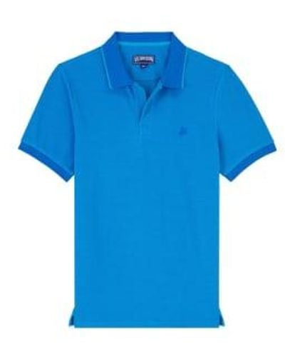 Vilebrequin Palatin Contrast Trim Polo Shirt - Blue