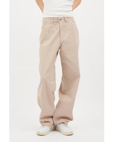 Dr. Denim Pale Taupe Trousers Xs - Natural
