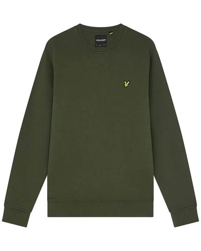 Lyle and scott green sweatshirt cheap