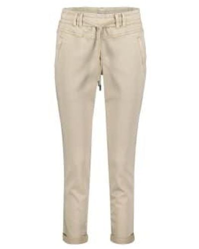 Red Button Trousers Tessy Crop jogger Pebble 42 - Natural
