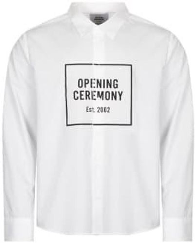 Opening Ceremony Box Logo Shirt - White