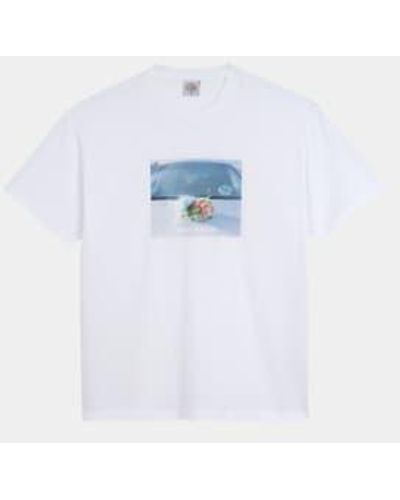 POLAR SKATE T-shirt fleurs mortes - Blanc