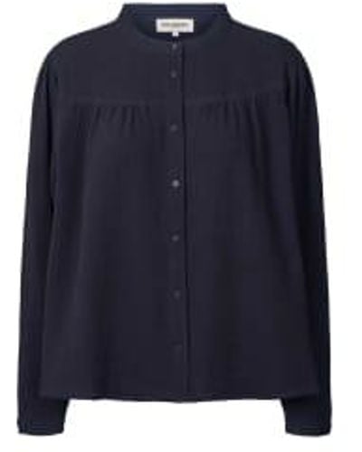 Lolly's Laundry Nicky Washed Shirt S - Blue