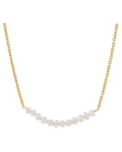 CollardManson Wdts Multi Pearl Necklace / - Metallic