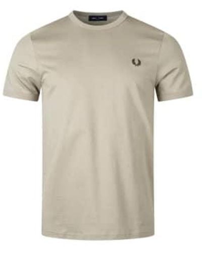 Fred Perry Logo-t-shirt - Natur