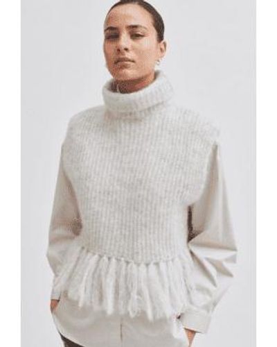 Second Female Caroa Knit Vest X Small - Grey