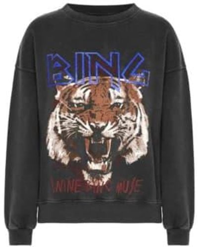 Anine Bing Tiger Sweatshirt Xxs / - Black