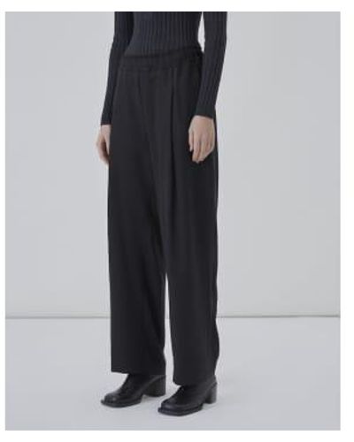 Diarte Perry Wide Leg Trousers In - Nero
