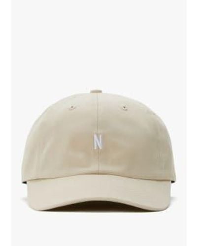 Norse Projects Mens Twill Sports Cap In Marble - Neutro