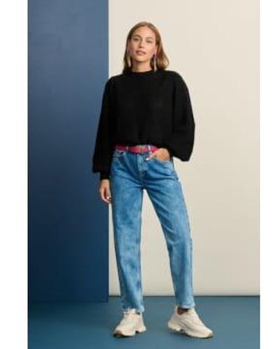 Pom Amsterdam Eline Straight Jeans, Mid 36 - Blue