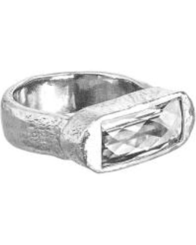 Renné Jewellery Quartz Hope Ring R - Metallic