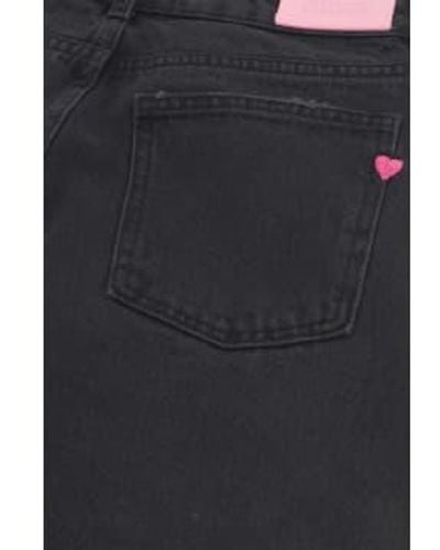 FABIENNE CHAPOT Vintage Denim Lola Straight Jeans 27/leg 32 - Black
