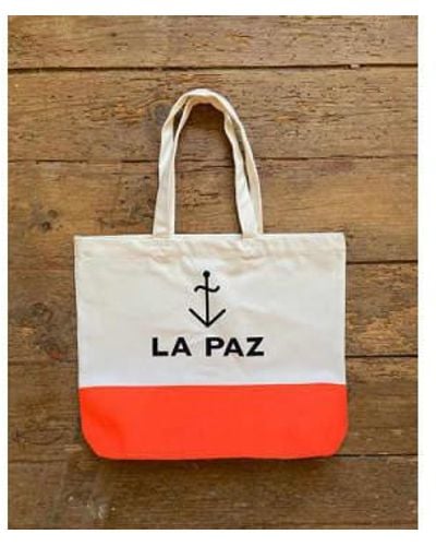 La Paz Ecru/fluor Tote Bag One Size - Multicolour