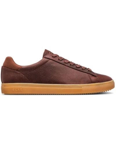 CLAE Cocoa Light Leather Gum Trainers - Brown