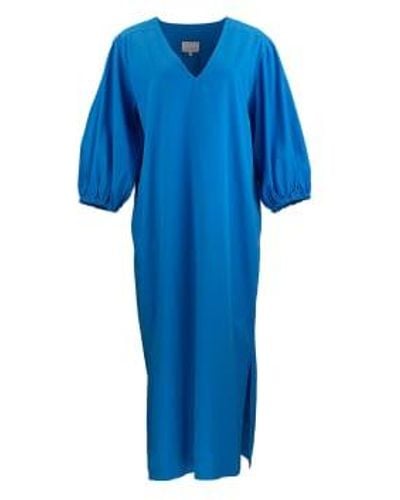 shades-antwerp Maurane Dress Zanzibar Cotton - Blue