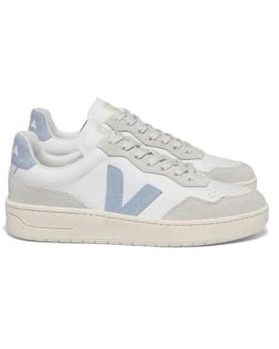 Veja V-90 Organic Leather Trainers & Steel 36 - White