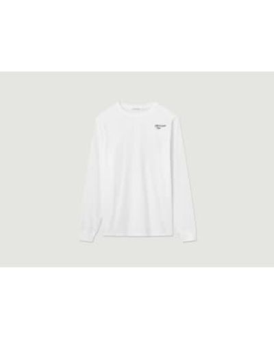 WOOD WOOD Long Sleeve T-shirt M - White