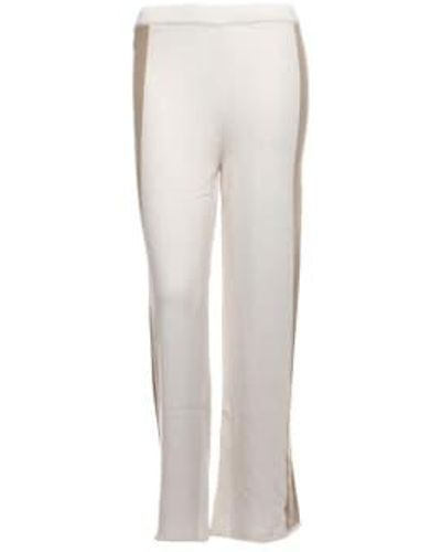 Akep Pantalon femme PTKD03004 panna - Blanc