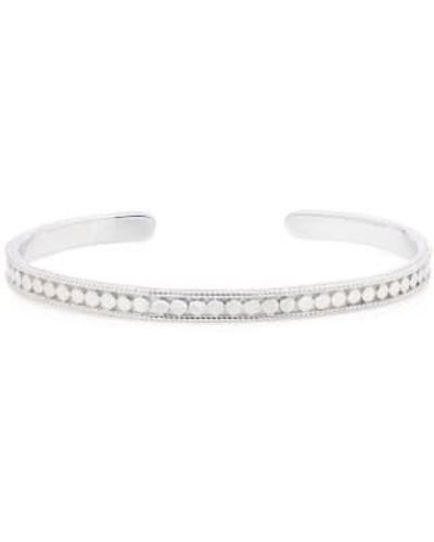 Anna Beck Sterling Dotted Stacking Cuff Bracelet - Bianco