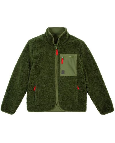 Topo Reversible Sherpa Men's Jacket - Green