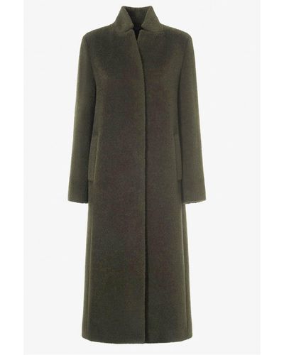 Icons Funnel Neck Coat - Green