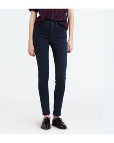 Levi's 721 Jean skinny taille haute Rise Up 18882 0139 - Bleu