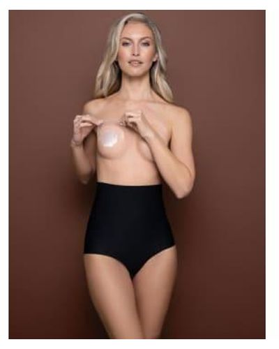 Bye Bra Breast Lift Tape & Satin Nipple Cover Beige D-f - Brown