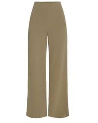 Sisters Point Neat Pants Moss Xs - Natural