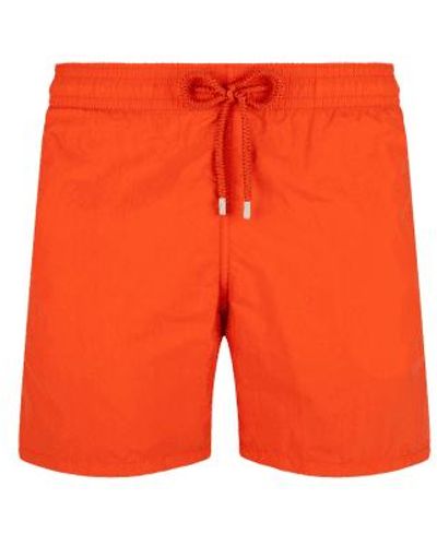 Vilebrequin Moorea Swim Short Solid Rust - Naranja
