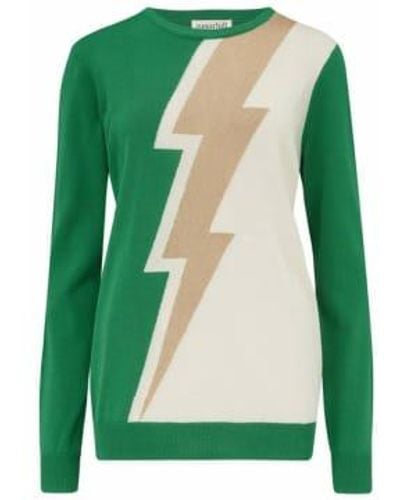 Sugarhill Astrid Sweater Lightning Shimmer - Green