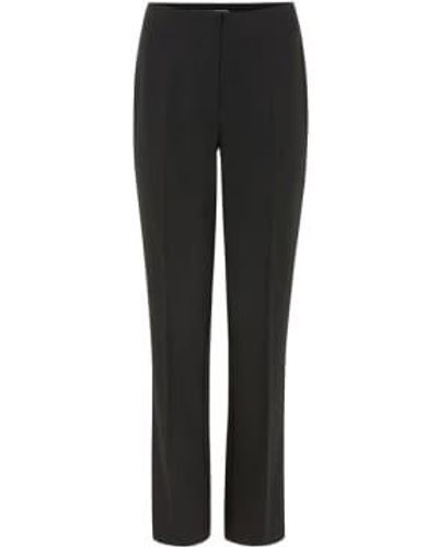SOFT REBELS Srhibiscus Trousers S - Black