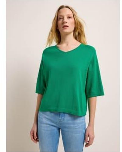 Lanius Knitted Organic Cotton Top 1 - Green