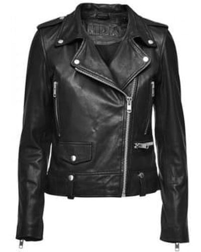 Mdk Seattle Leather Jacket 36 - Black