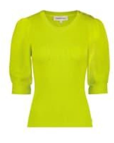 FABIENNE CHAPOT Lillian Short Sleeve Sweater Lovely - Yellow