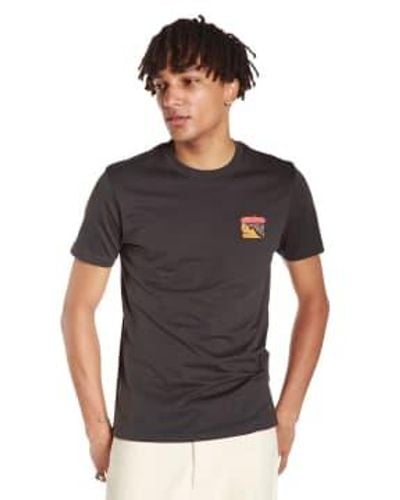 Olow Embroidered T Shirt L - Black