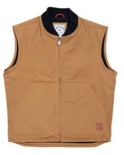 Iron & Resin Highway Canvas Vest Union Xl - Brown