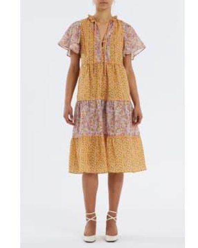 Lolly's Laundry Godwin Dress Multi Mustrard / S - Multicolour