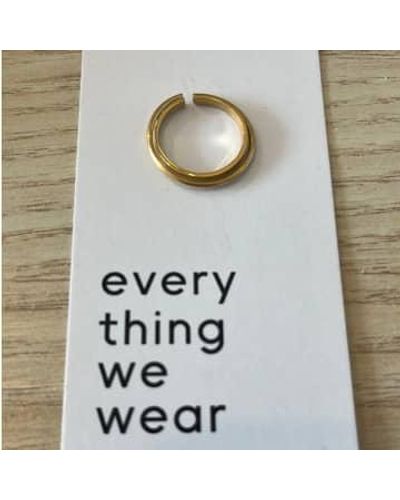 Every Thing We Wear Etww 18k Plated Ring Double Layer 6 - Grey