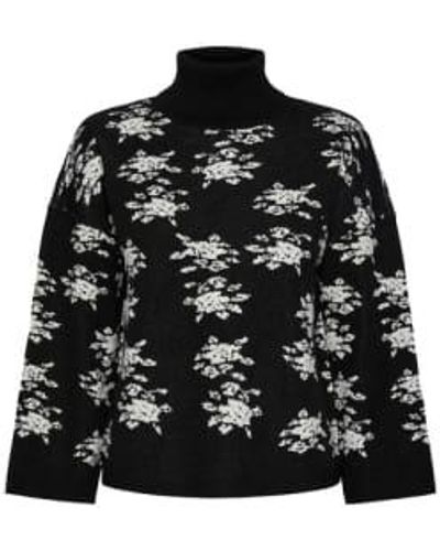 Y.A.S Luana Knitted Pullover Xs - Black