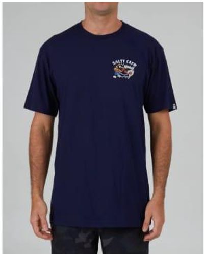 Salty Crew T Shirt Marine - Blu