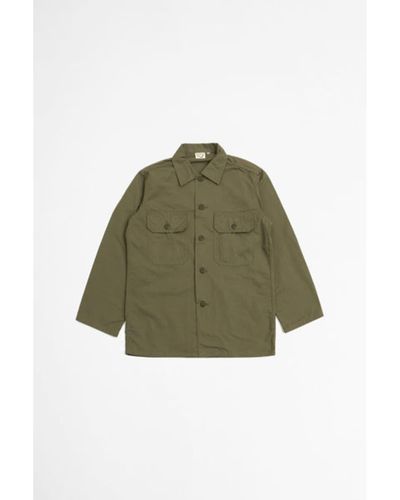 Orslow Trooper Fatigue Shirt Army Green