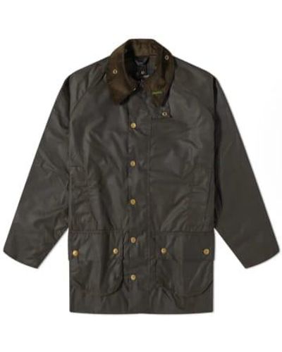 Barbour 40th Anniversary Beaufort Wax Jacket Olive 36 - Gray