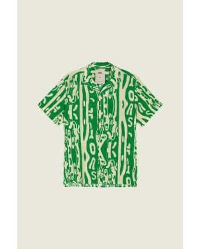 Oas Viscose Shirt Verdant jiggle Medium - Green
