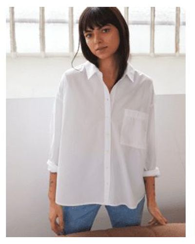 Sacre Coeur Caroline Poplin Shirt Optique - Bianco
