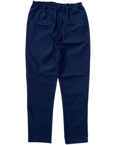 CAMO Eclipse Elastic Trousers Pinstripe Navy - Blu